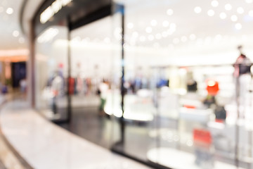 Image showing Blur view of shopping center background