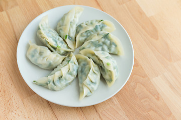 Image showing Meat dumpling on the white plate