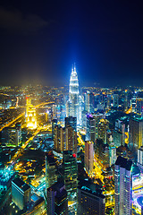 Image showing Kuala Lumpur at night