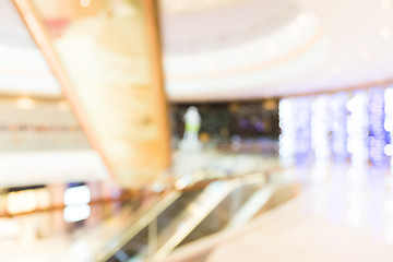 Image showing Abstract blur shopping center background