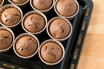 Image showing Chocolate muffins 