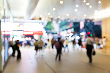 Image showing Shopping mall blurred background