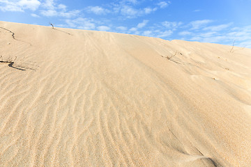 Image showing Desert with beautiful sky