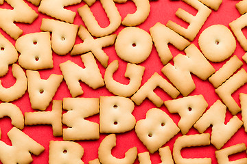 Image showing Letter biscuits 