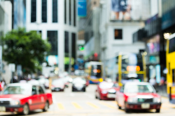 Image showing Busy traffic in Hong Kong