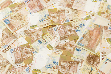 Image showing Group of Five hundred Hong Kong dollar