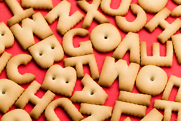 Image showing Letter biscuit 