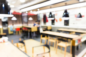 Image showing Restaurant blurred background