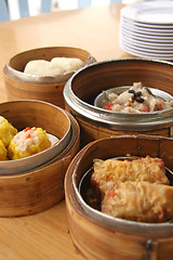 Image showing Steamed dimsum