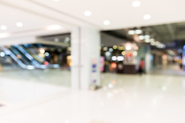 Image showing Abstract background of shopping mall, shallow depth of focus