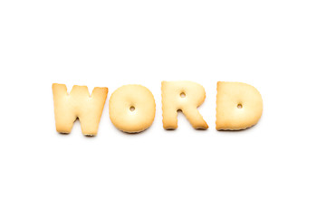 Image showing Word cookie isolated on white background 