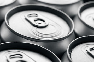 Image showing Soda cans