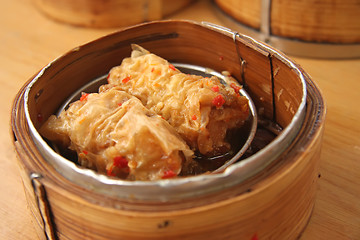 Image showing Steamed dimsum