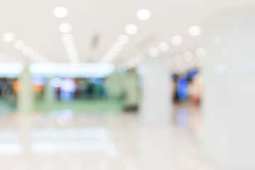 Image showing Defocus of Shopping plaza for background usage