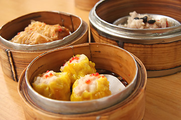 Image showing Steamed dimsum