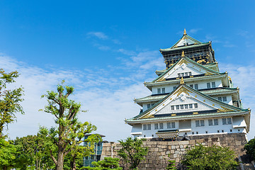 Image showing Osaka Castle in Japan