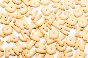 Image showing Group of letter biscuit