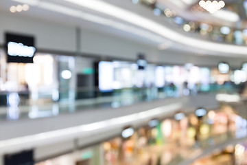 Image showing Blurred shopping mall background