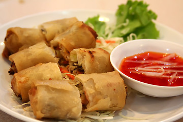 Image showing Vietnamese springrolls