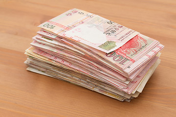 Image showing Stack of money bank note