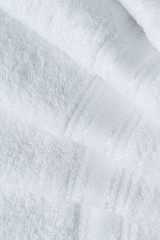 Image showing Stack of new white towel