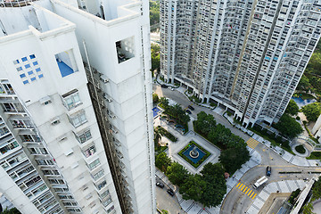 Image showing High rise building from top