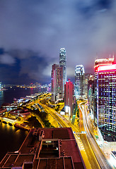 Image showing Hong Kong cityscape at night