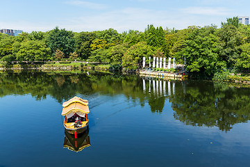 Image showing Tourism boat on river