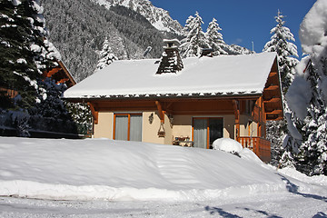 Image showing Alpine cabin