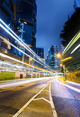 Image showing Hong Kong traffic at night