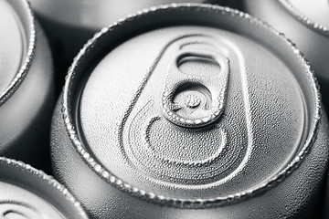 Image showing Cold canned drinks