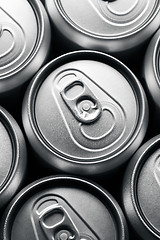 Image showing Soda cans