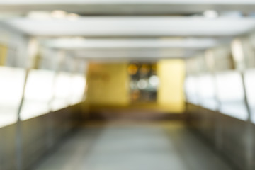 Image showing Blur view of pedestrian walkway