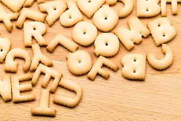 Image showing Alphabet cookie