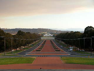Image showing sunset on Anzac Boulevard - Australia