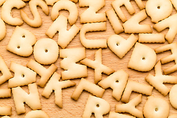 Image showing Baked word biscuit