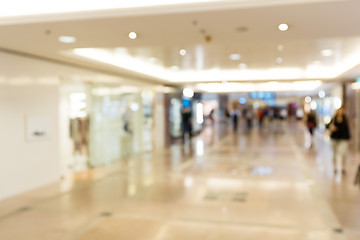Image showing Blur background of shopping mall
