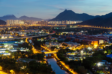 Image showing City at night