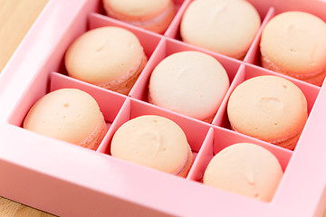 Image showing Macarons in a box