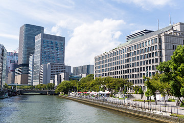 Image showing Osaka nakanoshima district