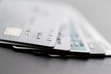 Image showing Stack of credit card