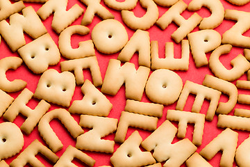 Image showing Assorted word cookie