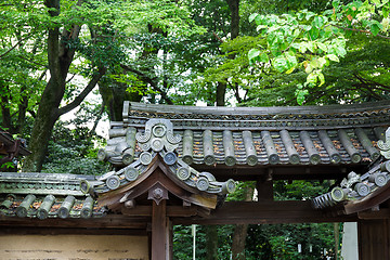 Image showing Entrance of the japanese temple