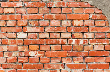Image showing Old grunge brick wall background