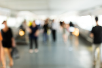 Image showing Blur abstract of business district background