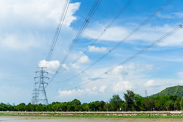 Image showing Power transmission tower