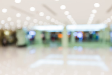 Image showing Shopping center blur background