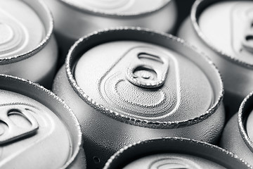 Image showing Pattern from much of drinking cans of beer