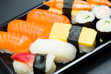 Image showing Sushi in box