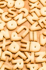 Image showing Baked text cookie